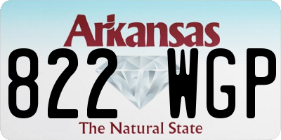 AR license plate 822WGP