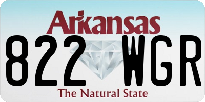 AR license plate 822WGR