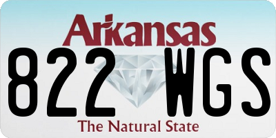 AR license plate 822WGS