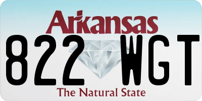AR license plate 822WGT