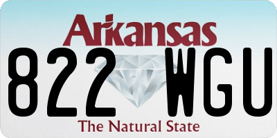 AR license plate 822WGU