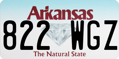 AR license plate 822WGZ