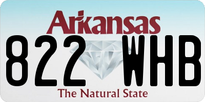 AR license plate 822WHB