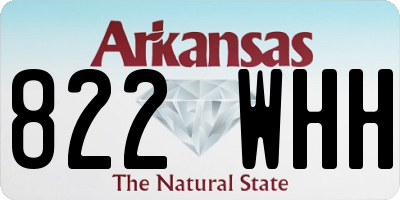 AR license plate 822WHH