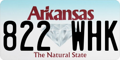 AR license plate 822WHK