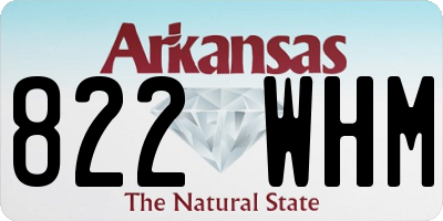 AR license plate 822WHM