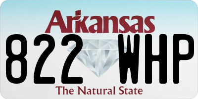 AR license plate 822WHP