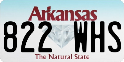 AR license plate 822WHS
