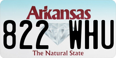 AR license plate 822WHU