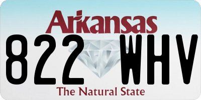 AR license plate 822WHV