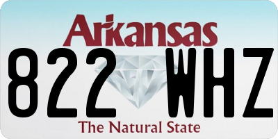 AR license plate 822WHZ