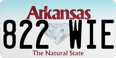 AR license plate 822WIE