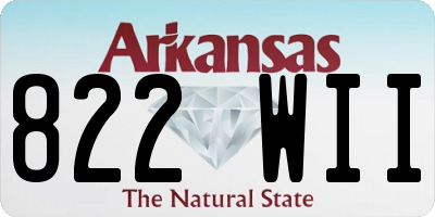 AR license plate 822WII