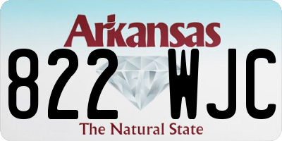 AR license plate 822WJC