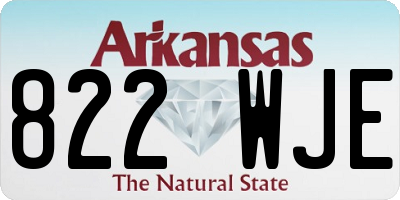 AR license plate 822WJE