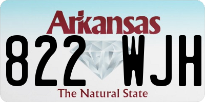 AR license plate 822WJH