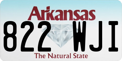 AR license plate 822WJI