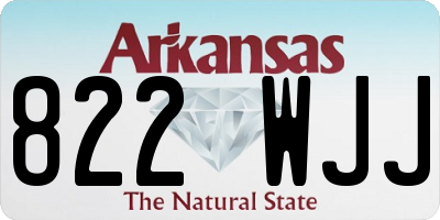 AR license plate 822WJJ