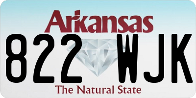 AR license plate 822WJK