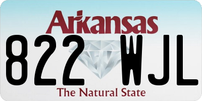 AR license plate 822WJL