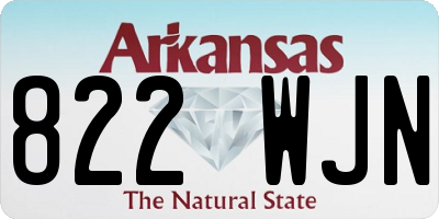 AR license plate 822WJN