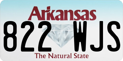 AR license plate 822WJS