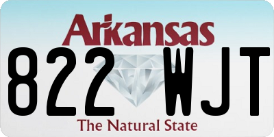AR license plate 822WJT