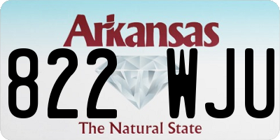 AR license plate 822WJU