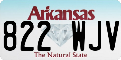 AR license plate 822WJV