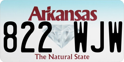 AR license plate 822WJW
