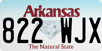 AR license plate 822WJX