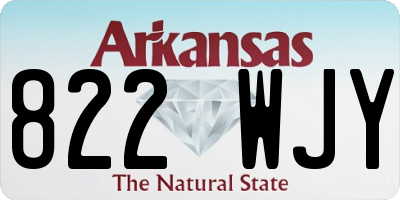 AR license plate 822WJY