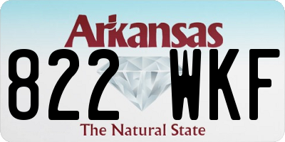 AR license plate 822WKF