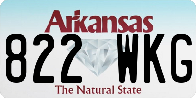 AR license plate 822WKG