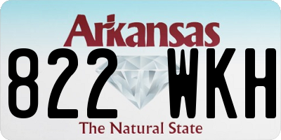 AR license plate 822WKH