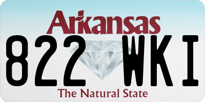 AR license plate 822WKI