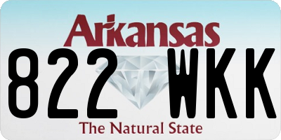 AR license plate 822WKK