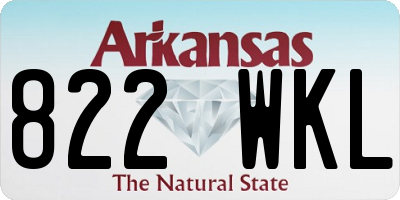 AR license plate 822WKL