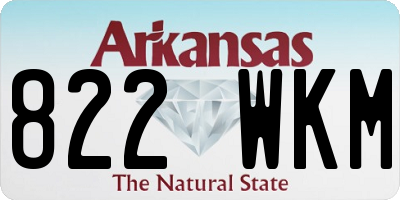 AR license plate 822WKM