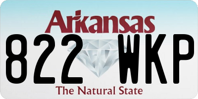 AR license plate 822WKP