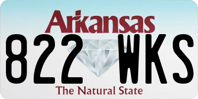 AR license plate 822WKS