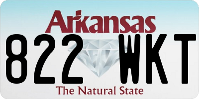 AR license plate 822WKT