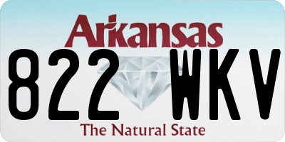 AR license plate 822WKV