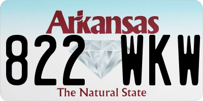 AR license plate 822WKW