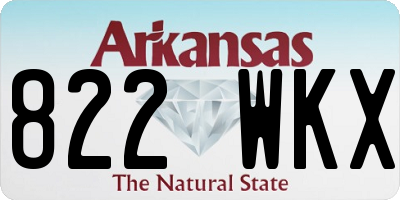 AR license plate 822WKX