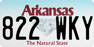 AR license plate 822WKY
