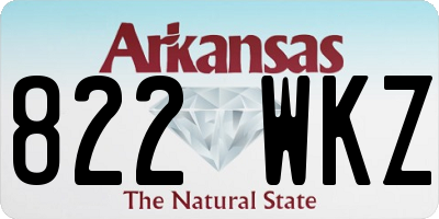 AR license plate 822WKZ