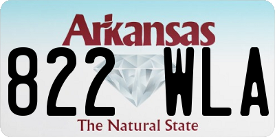 AR license plate 822WLA