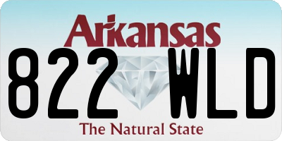 AR license plate 822WLD
