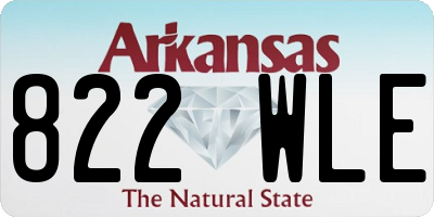 AR license plate 822WLE